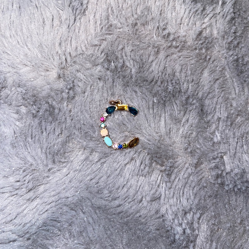 Letter c necklace pendent no chain